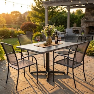 Greystone Finish Outdoor Table Top | All-Season Heavy-Duty Patio & Restaurant Tops