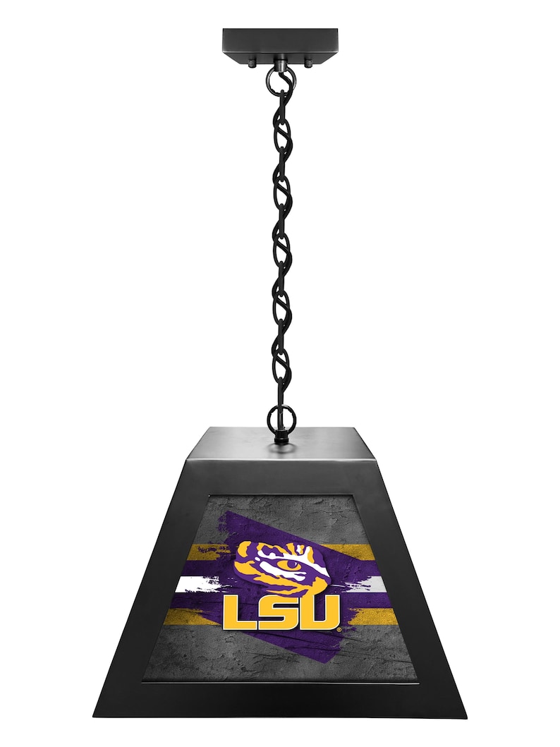 Louisiana State Backlit Pendant Light | Metal Framed LSU Tigers ...