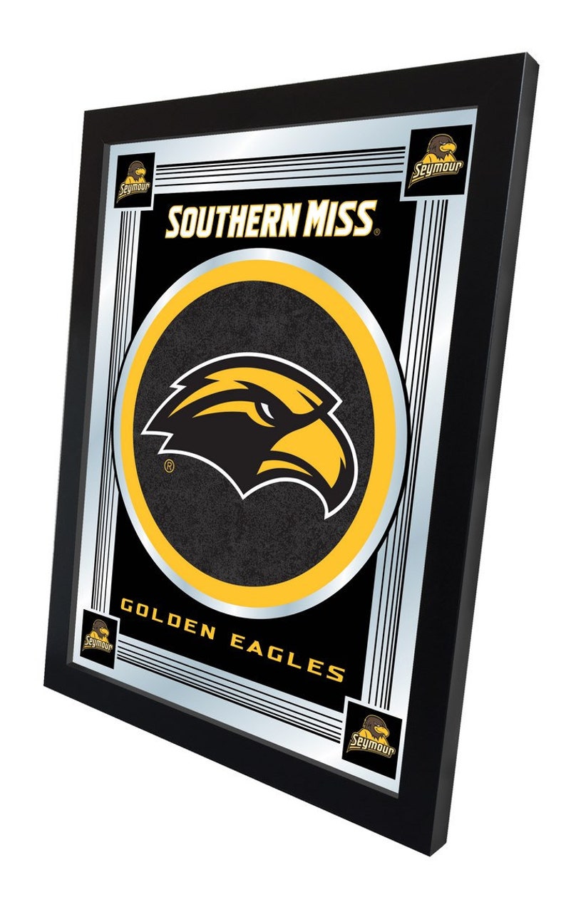Usm Logo R University of Southern Mississippi Logo Mirror | USM Golden Eagles Wall ...