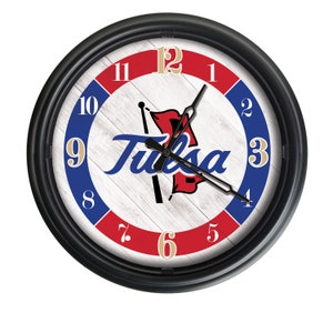 University of Tulsa LED Wall Clock | UT Golden Hurricane Outdoor Clock