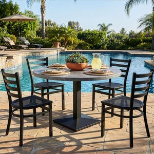 Greystone Finish Outdoor Table Top | All-Season Heavy-Duty Patio & Restaurant Tops