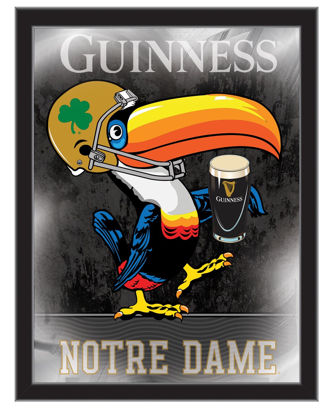 Notre Dame guinness toucan Wall Mirror Premium Notre Dame Mirror Hanging Wall Decor Etsy