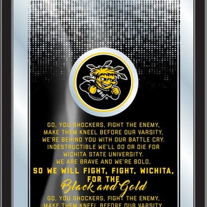 Wichita State University Fight Song Wall Mirror| WSU Shockers