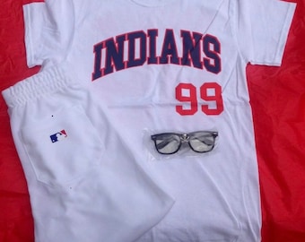 Rick « Wild Thing » Vaughn Cleveland Indians Halloween Costume pour adulte-chemise, pantalon, lunettes