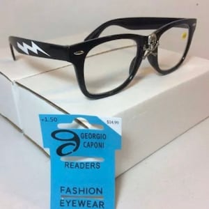 WILD THING Reading Glasses w/ Lightning Bolt Rick Vaughn From The Movie Major League image 1