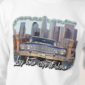 Sweatshirts voor heren LowRider Sweatshirt Cholo Chicano Pullover Chevrolet Impala Sweater Hoodie Mexicaanse Gangsta 3XL XXL XL L M S