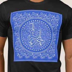 T-shirt Heren LA T-shirt Los Angeles Chicano Vato Loco Cholo Thug Gangsta Gangster Gang Mafia Cartel 5XL 4XL 3xl Xxl XL L M Zwart Wit Grijs