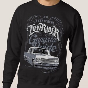 LowRider Sweatshirt cholo pullover chicano vatos locos sweater chevrolet impala hoodie gangsta 3XL XXL XL L M S