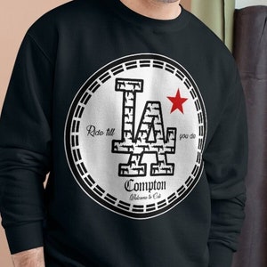 Sweatshirts voor heren Champion Sweatshirt LA Compton Los Angeles Gangsta Ganster Gangsters Mafia Cartel Thug Print Bedrukt 3XL 2XL Xl L M S
