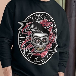 Sweatshirts voor heren Champion Sweatshirt Vato Loco Gangsta Thug Print Bedrukt 3XL 2XL XL L M S