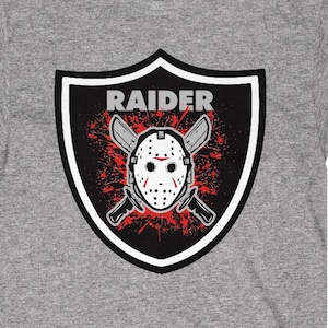 Raider t-shirt Gangsta Mafia Cartel Thug Crook Friday the 13th Jason Voorhees Creepy Savage 5XL 4XL 3XL Xxl Xl L M S Zwart Wit Grijs