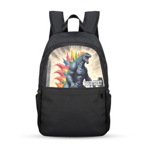 Godzilla Backpack Gift Bag Gojira Personalized Kaiju Back Pack Gift Backpack Personalized Gift