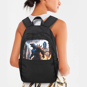 Godzilla Backpack Gift Bag Gojira Rucksack Present Kaiju Back Pack Gift Godzilla Kids