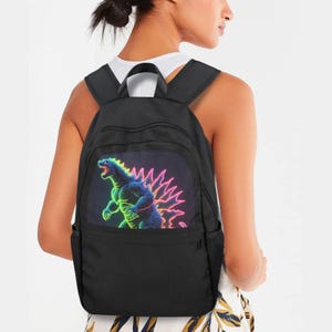 Godzilla Backpack School Bag Gojira Present Kaiju Back Pack Gift Rucksack Gift
