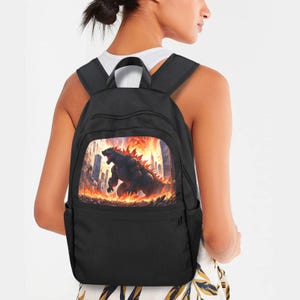 Godzilla Backpack Gift Bag Kaiju Backpack Gojira Back Pack Godzilla Kids Gift