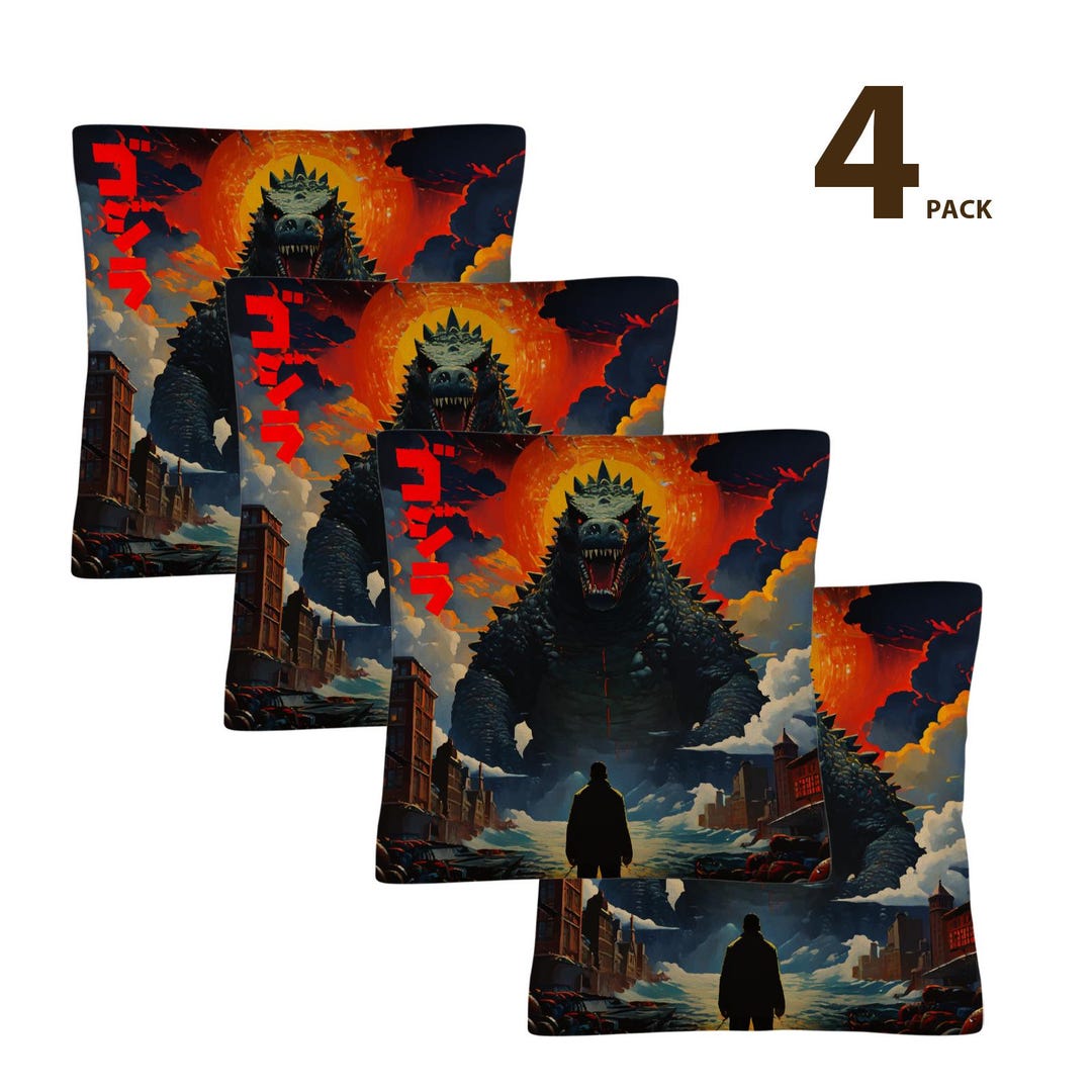 Godzilla Pillow Cover Godzilla Pillowcase Godzilla Pillowcases ...