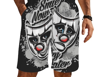 Beach Shorts Smile Now Cry Later Men