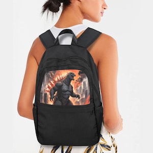 Godzilla Backpack Gift School Bag Gojira Present Kaiju Back Pack Gift Backpack