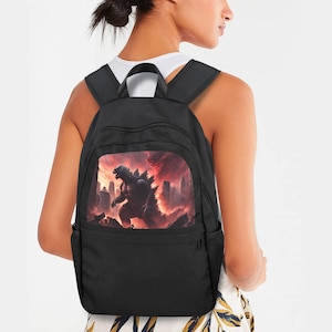 Godzilla Backpack School Bag Gojira Monster Present Kaiju Back Pack Gift Rucksack Gift