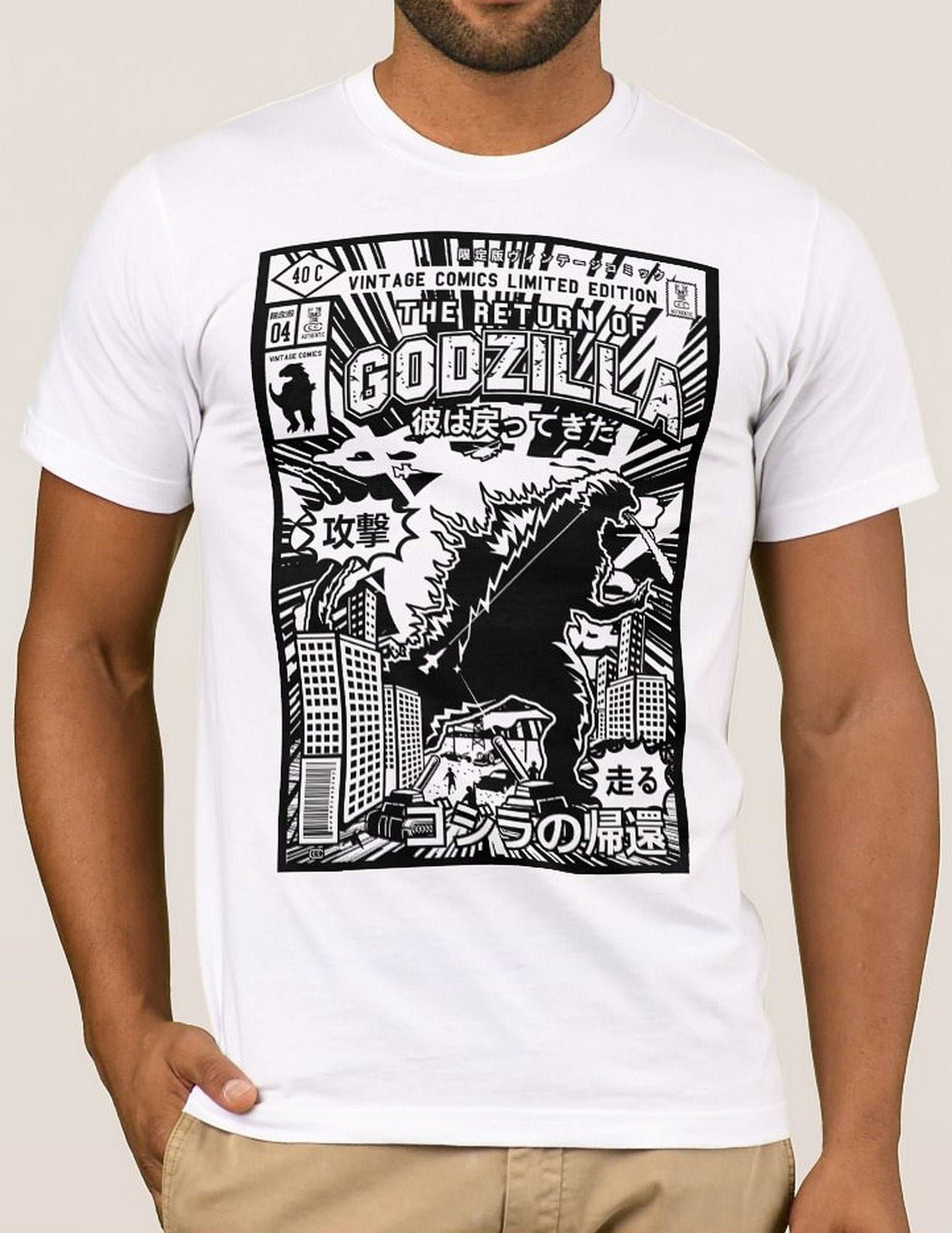 Godzilla T-shirt Gojira Kaiju Sci-fi Japan Monster Vintage Godzilla T-shirt Gojira Kaiju Sci-fi Japan Monster Vintage