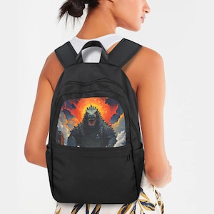 Godzilla Backpack Gift Bag Gojira Backpack Present Kaiju Back Pack Gift