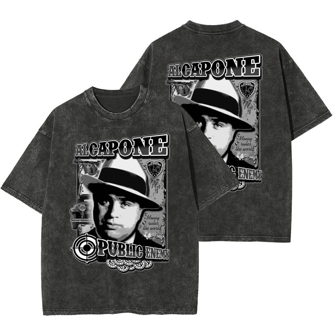 Al Capone T-shirt Gangsta Chicago Mafia Cartel Bandit Prohibition