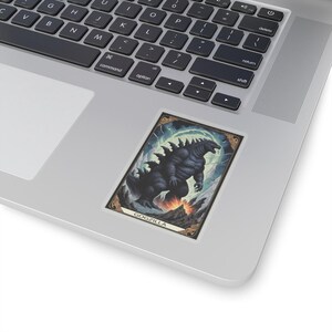 Godzilla Stickers, Monster Decals, Dinosaur Laptop Decals, Kaiju Vinyl Stickers, Cute Anime Stickers
