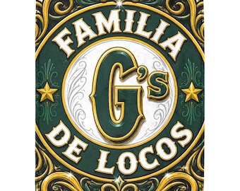Familia De Locos Throw Blanket, Chicano Style Lowrider Fleece Blanket, Urban Streetwear Plush Cover, Vintage Script Home Decor Gift