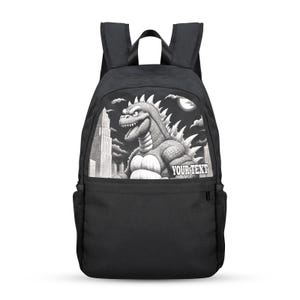 Godzilla Backpack Gift Bag Gojira Personalized Kaiju Back Pack Gift Backpack Gift Personalized Gift