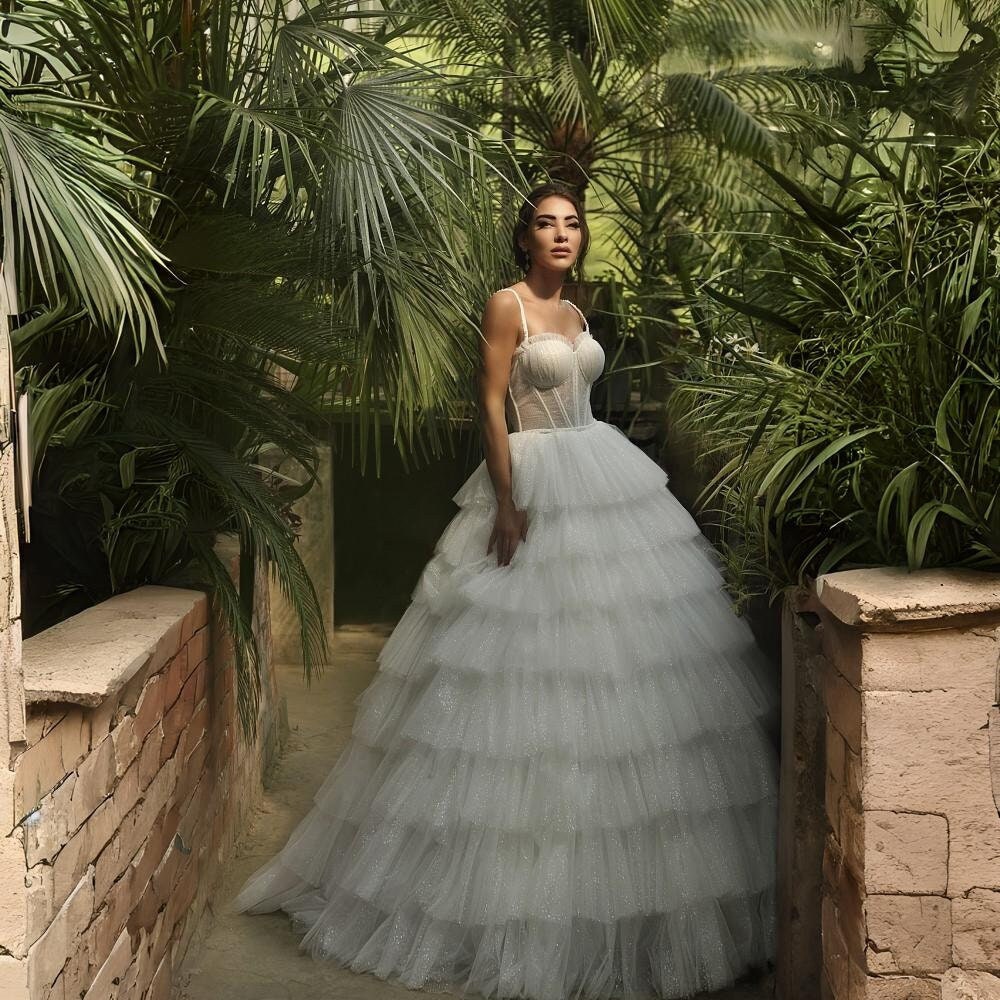 Black Ball Gown With Ruffles Etsy Canada