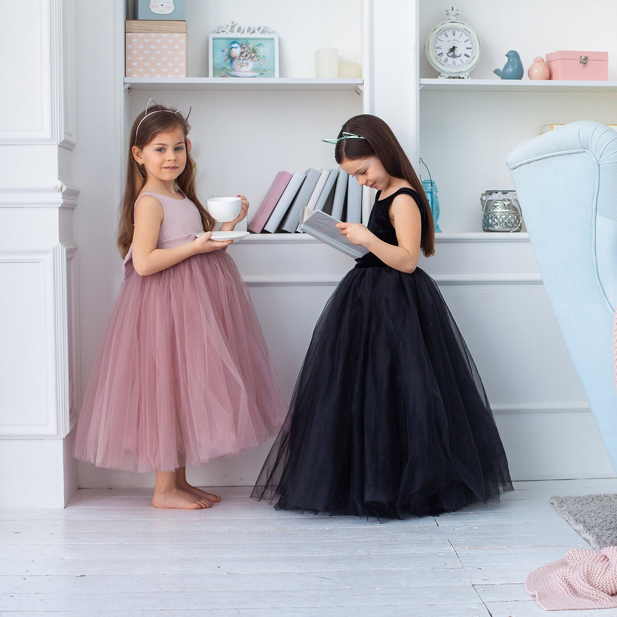 Party wear gown for 8 year girl discount