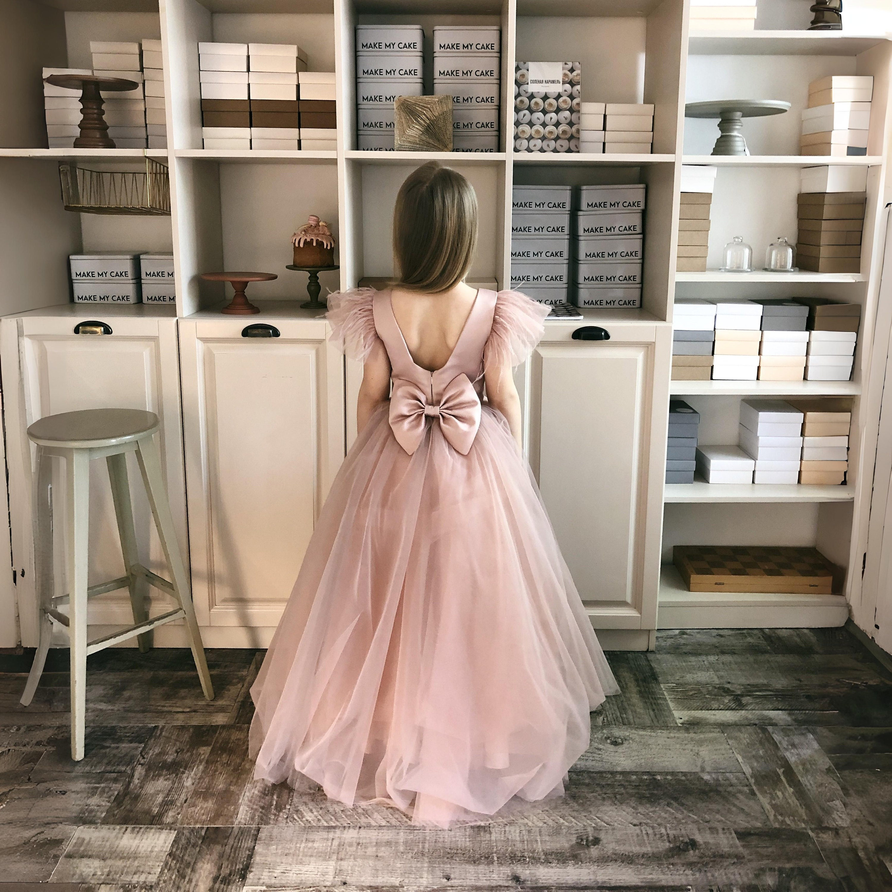 Girl's Floor Length Long Multiway Infinity Wrap Dress 25 Colorschampagne,  Tween, Bridesmaids, Flower Girl, Etc. One Shoulder, Halter, 