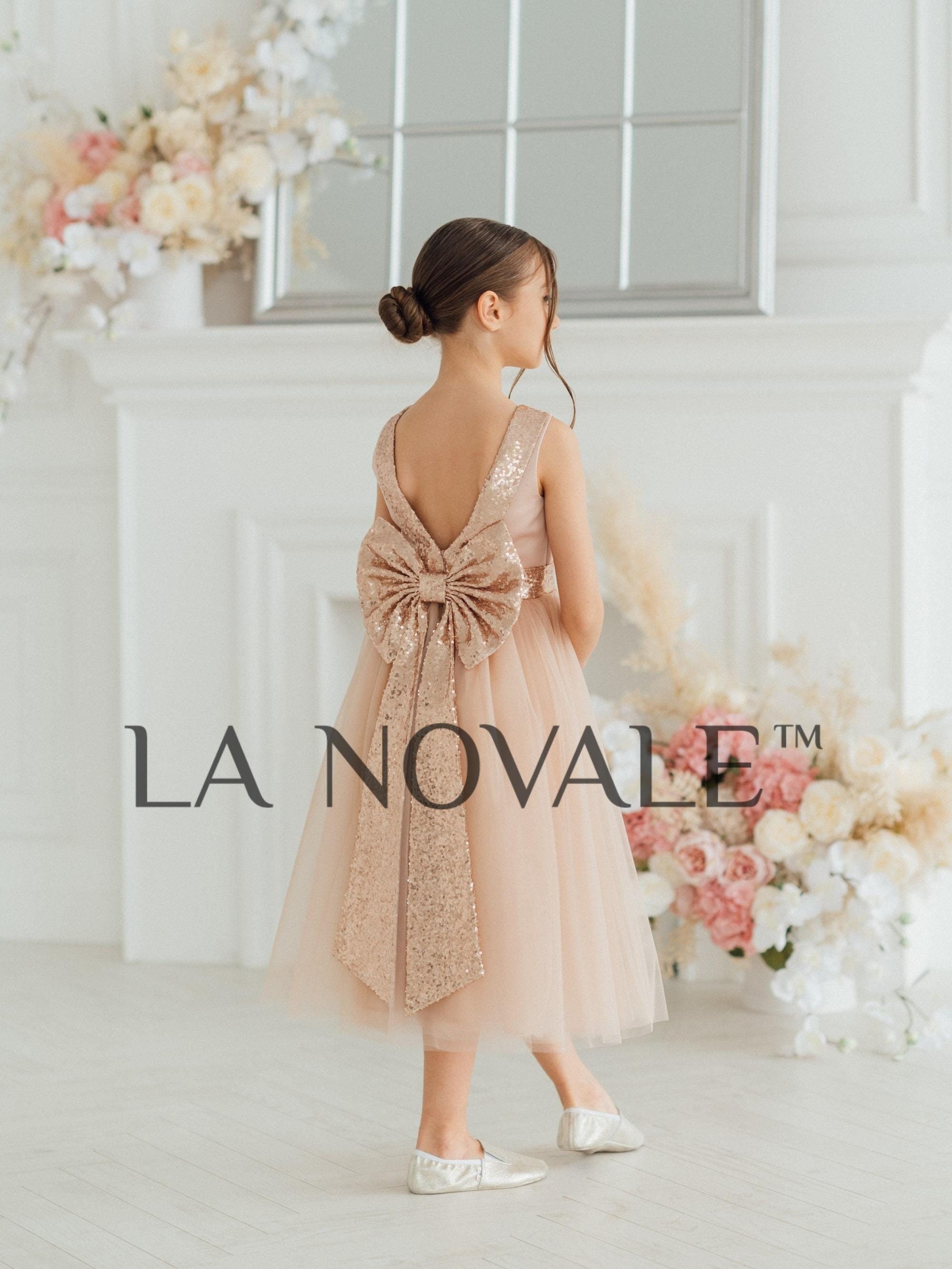Rose Gold Junior Bridesmaid Dress Etsy