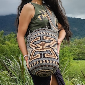 Bolso ARHUACA grande lana virgen - ARMONÍA - Hecho por encargo
