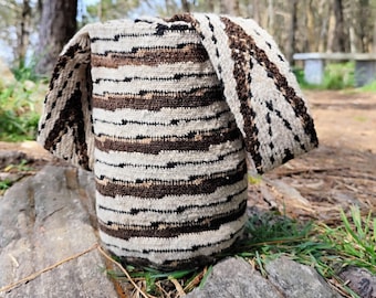 Arhuaca bag Handwoven | "Sacred World" | Backpack woven in organic native wool