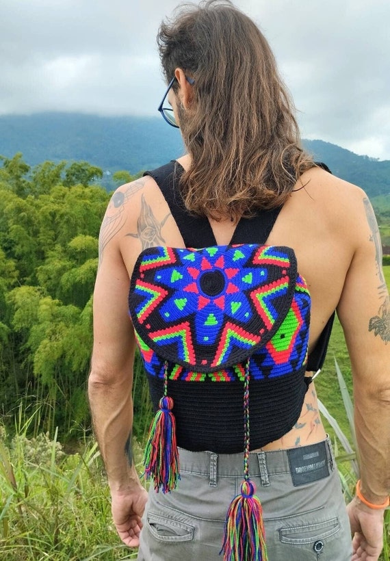The WAYUU Luxury Hand Woven Backpack With Crochet With Snap Closure Limited Edition and Exclusive Perfect Gift for Him and Her Etsy UK