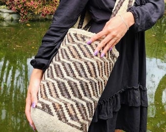 Arhuaca bag | "Spiritual Life" | Backpack woven in organic native wool