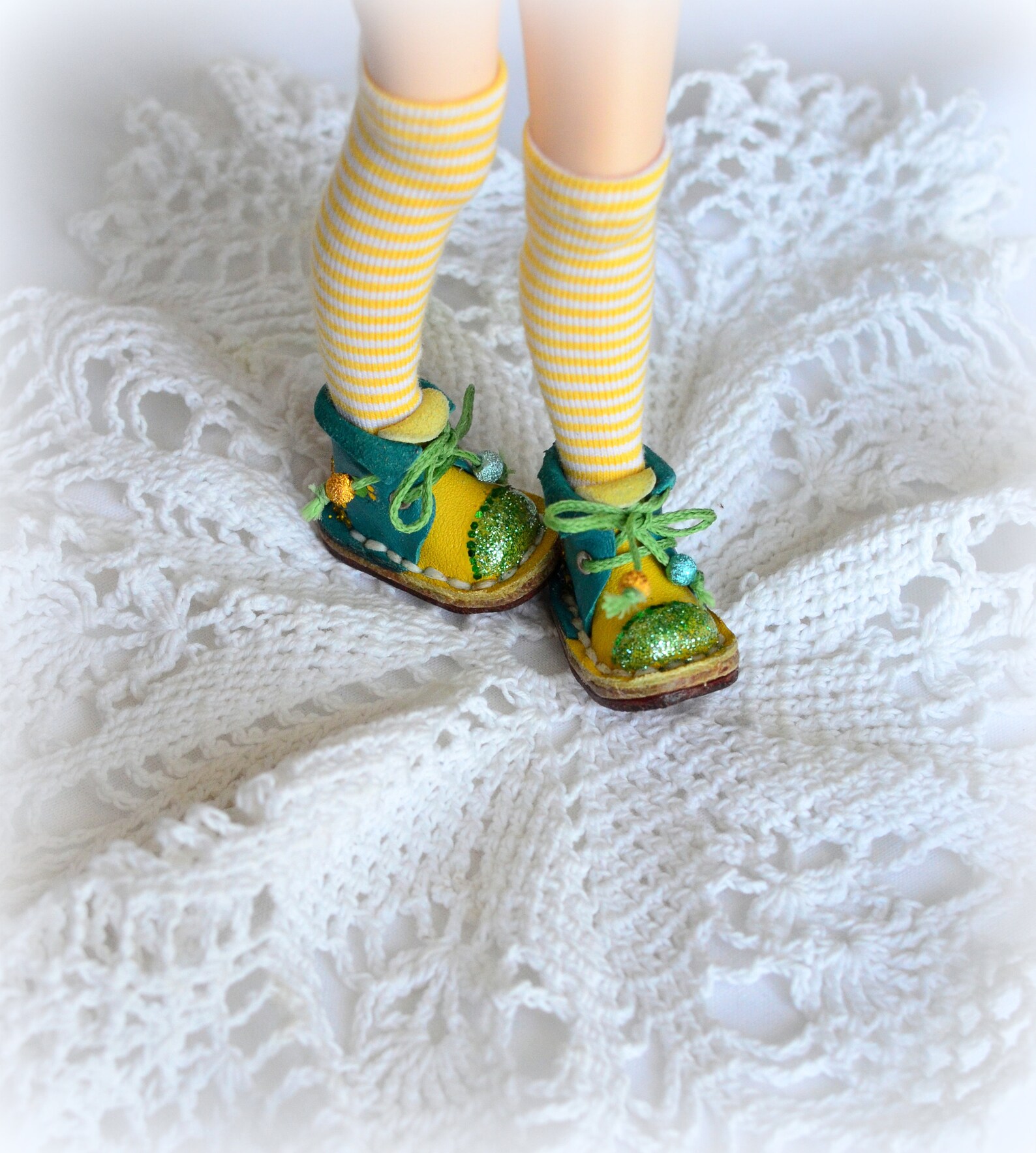 Circus Clown Shoes for Blythe Red/green Shoes for Etsy