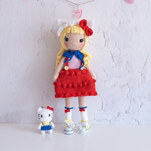 Hello Kathy doll digital crochet doll pattern PDF