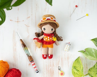 Sandy Peach amigurumi digital PDF crochet pattern/crochet instructions German/English