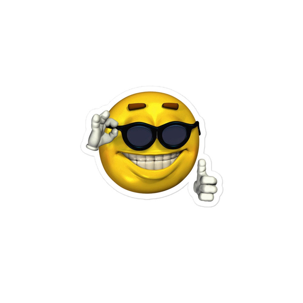 Thumbs up Smiley Face Meme Like Emoji Bubble-free Sticker Easy to Use