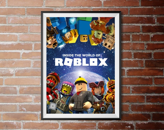 Roblox wall decal Etsy UK