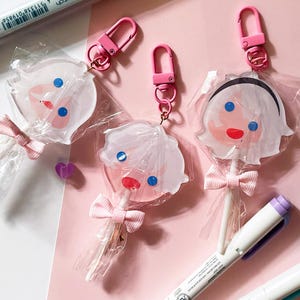 NieR: Automata Melted Ice Cream 4&quot; Lollipop Charms 9S 2B A2