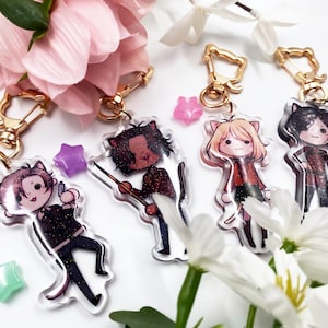 Resident Evil 4 Remake Neko Chibi 3&quot; Acrylic Charms