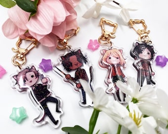 Resident Evil 4 Remake Neko Chibi 2.5" Acrylic Charms