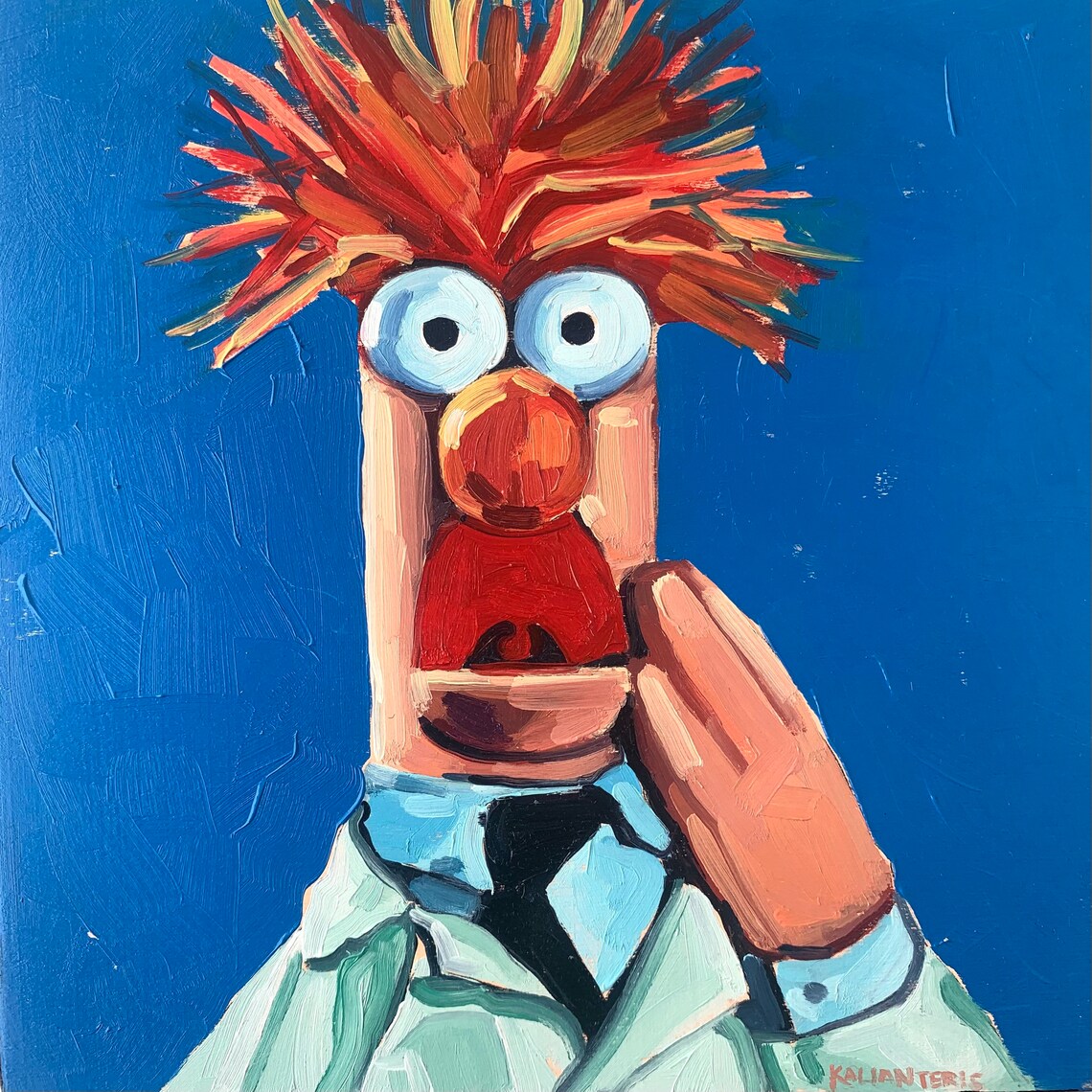 Science // Original Oil Painting Etsy