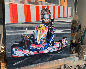 8”x10” Commissioned Go Kart Painting