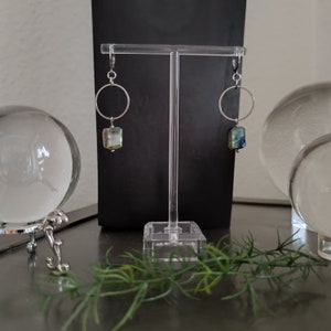 Labradorite earrings. Stainless steel earrings. Custom jewelry. Talisman. Special jewelry. Small gifts for women. Gemstone jewelry