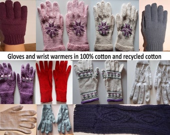 Handschuhe: 100 % Bio-Baumwolle und recycelte Baumwolle