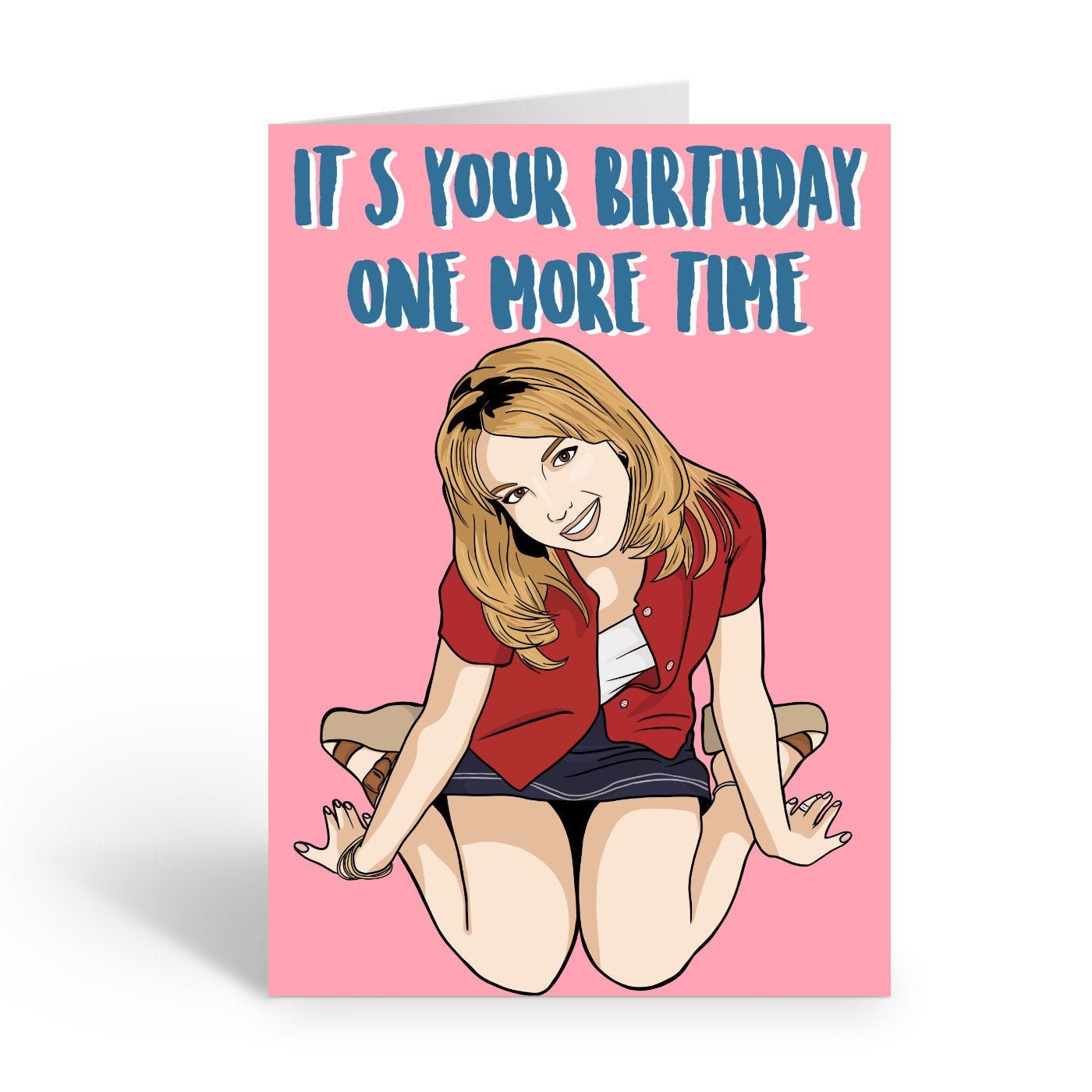 Britney Spears Birthday Card Baby One More Time A6 Greeting | Etsy